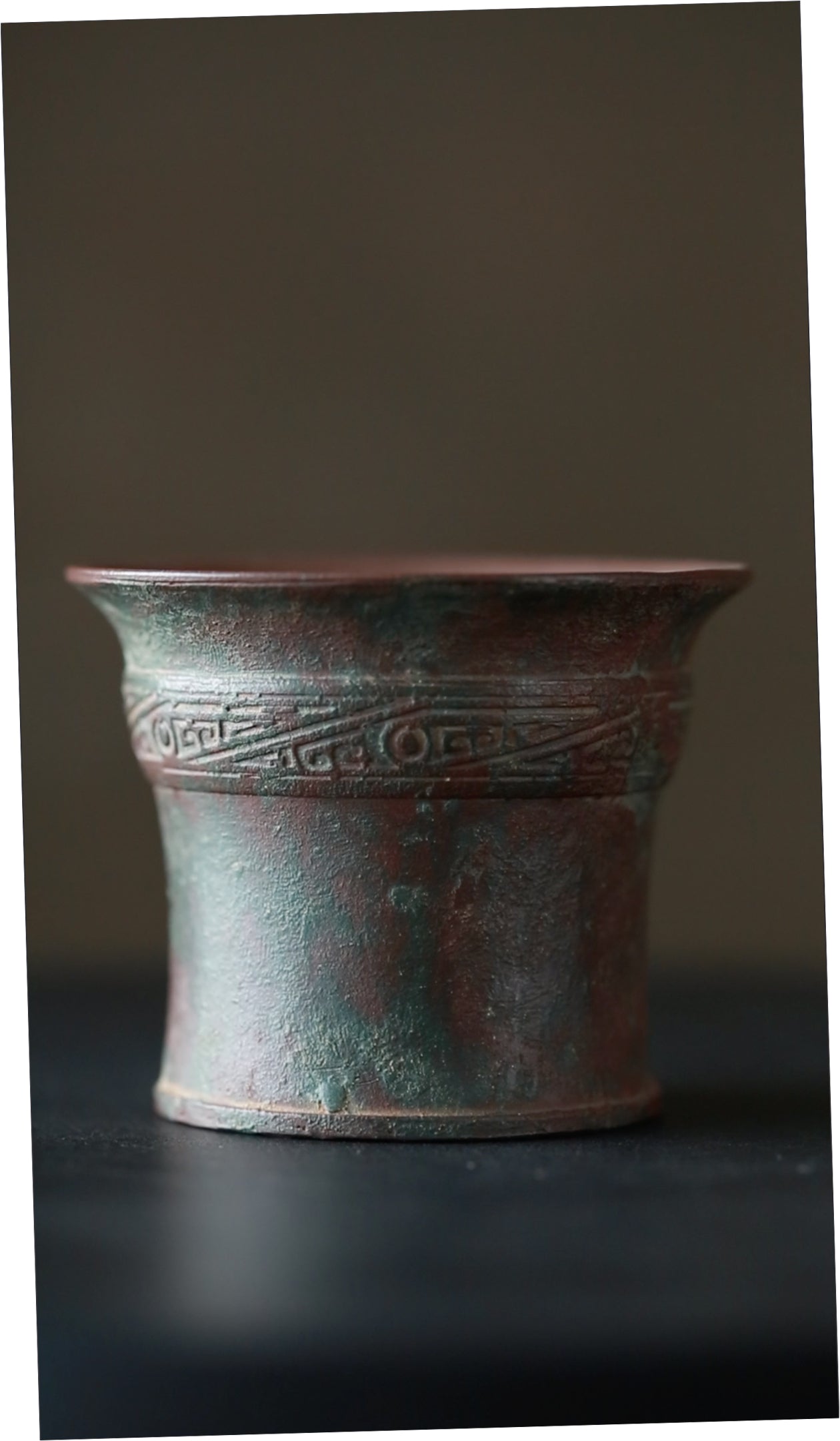 Bronze Ancient Motif Master Teacup