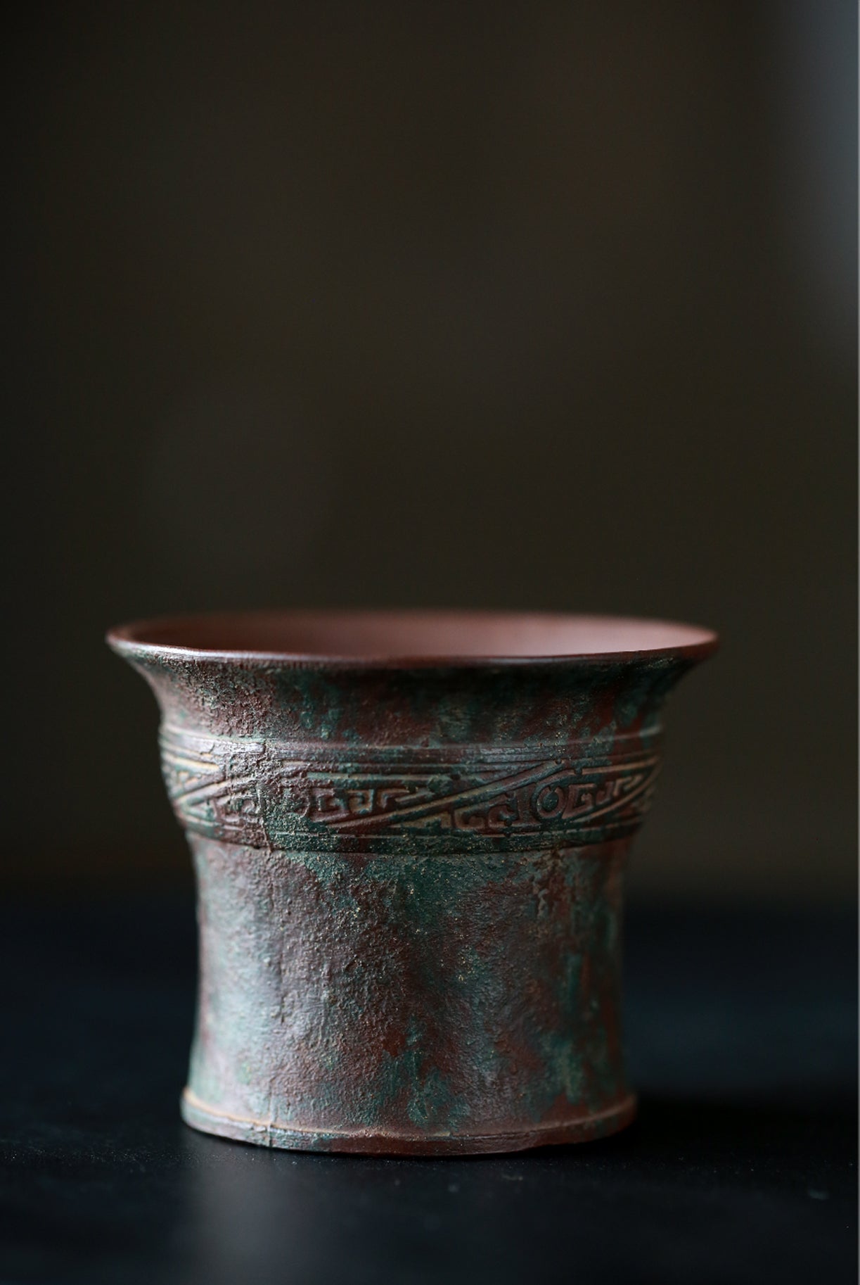 Bronze Ancient Motif Master Teacup