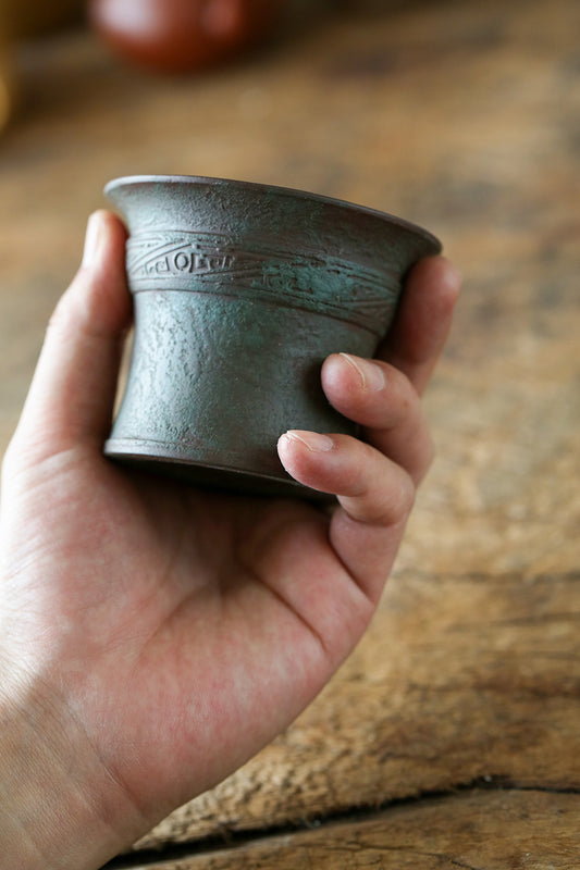 Bronze Ancient Motif Master Teacup