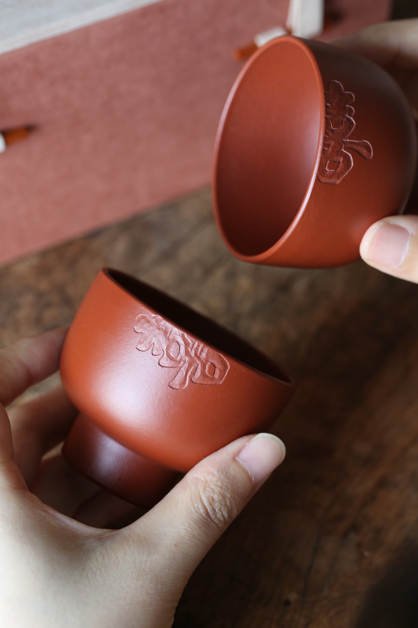 Love Duo Red Clay Teacup